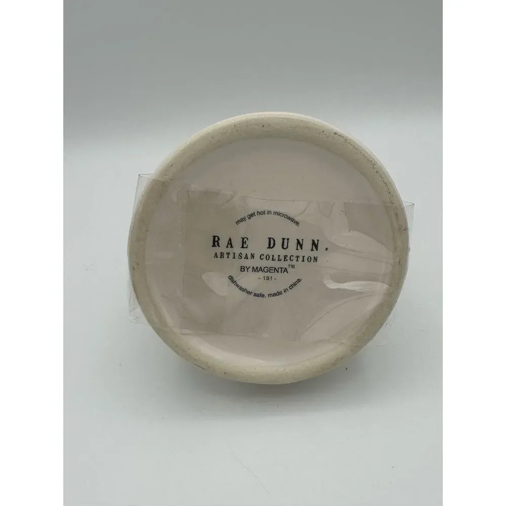 Rae Dunn by Magenta, Honeypot with Lid & Wooden Honey stick Bee Collection